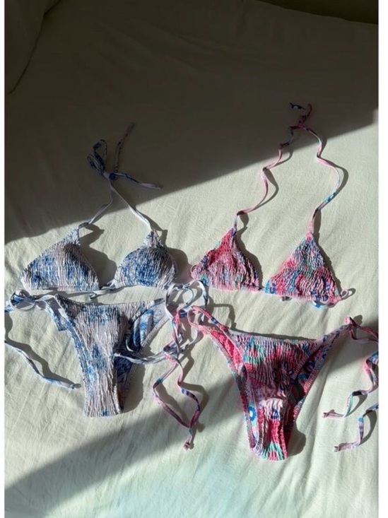 Unknown Other - Set of 2 New Bikini Set Two-Piece Swimwear Floral Abstract Size M Women